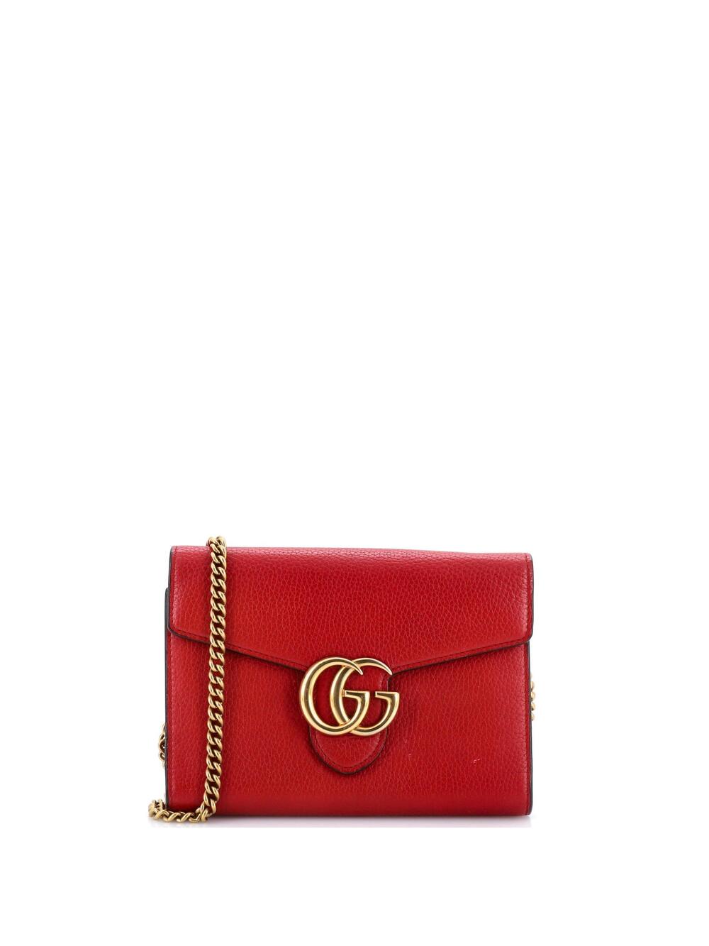 Gucci Gg Marmont Chain Wallet Leather #258958G94B